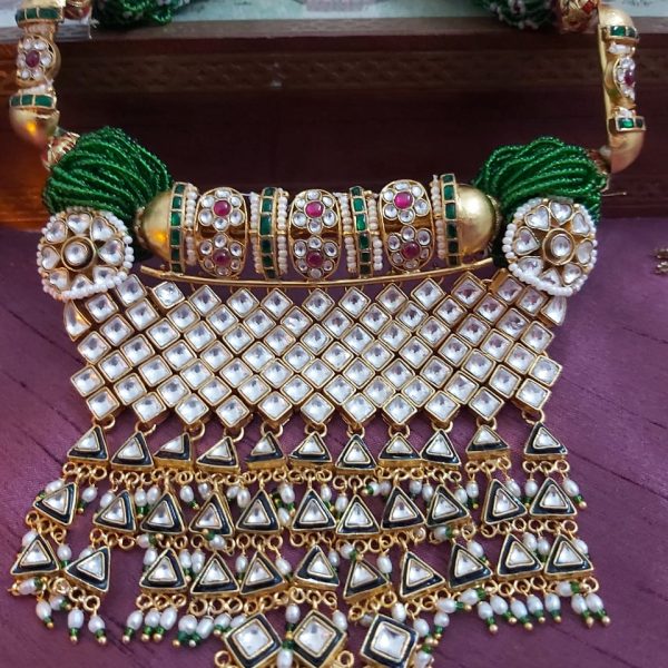 kundan pearl necklace