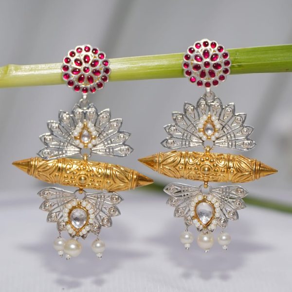 silver earrings