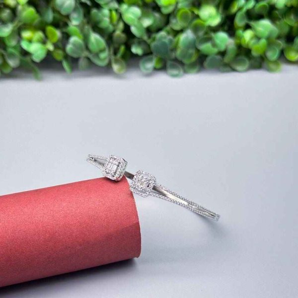 925 Silver CZ stone studded bracelet 3