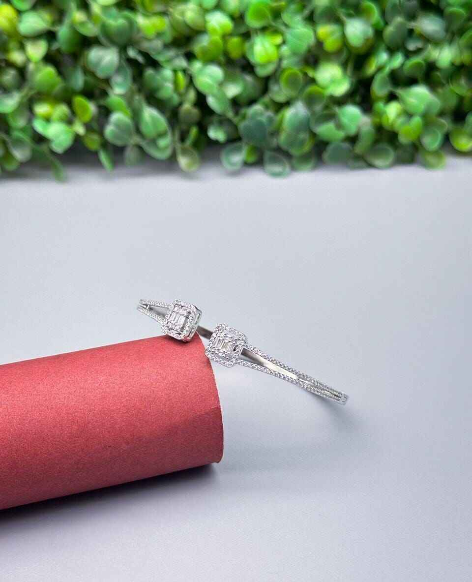 925 Silver CZ stone studded bracelet 3