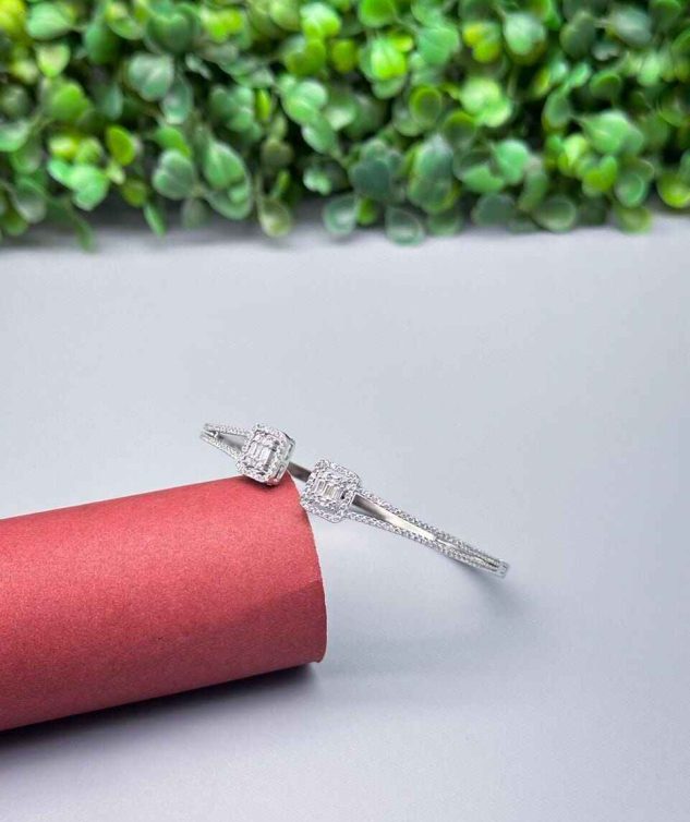 925 Silver CZ stone studded bracelet 3