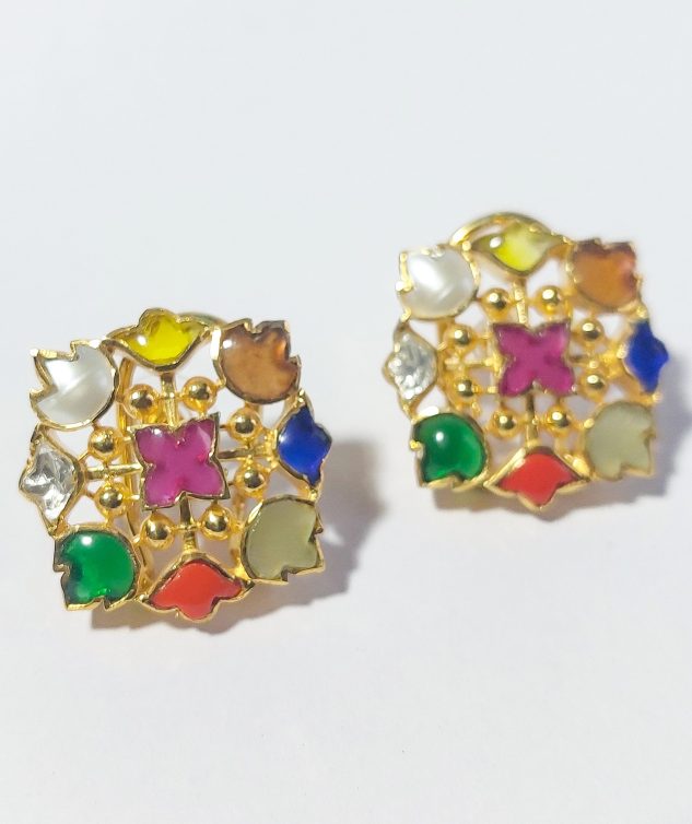 Navratna Stones Earrings