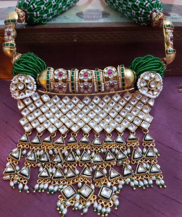 kundan pearl necklace