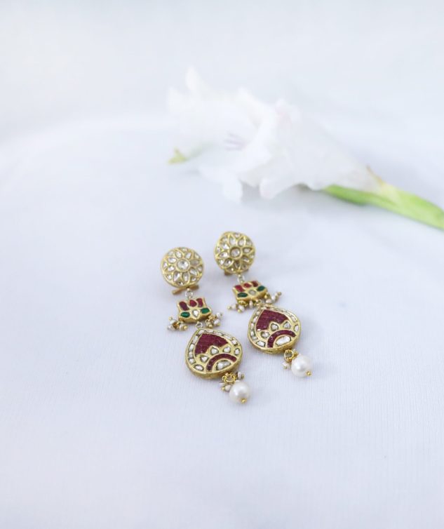 ruby earrings